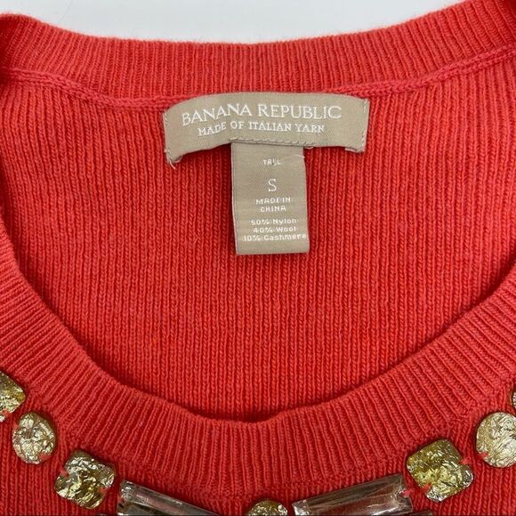 Banana Republic Italian Yarn Peplum Sweater SMALL - Picture 9 of 11